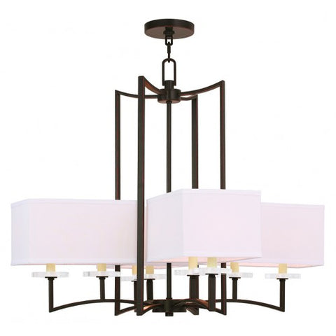 Livex Lighting Woodland Park  8 Light Olde Bronze Chandelier