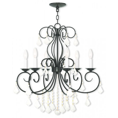 Livex Lighting Donatella 6 Light English Bronze Chandelier