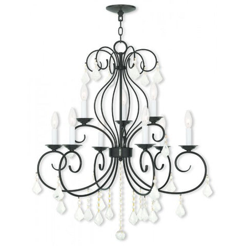 Livex Lighting Donatella 6 Light + 3 Light EBZ Chandelier