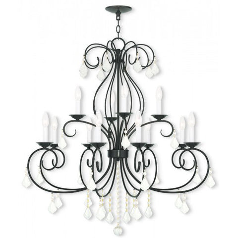 Livex Lighting Donatella 8 Light + 4 Light EBZ Chandelier