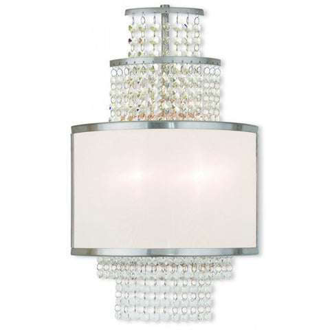 Livex Lighting Prescott 2 Light Brushed Nickel Wall Sconce