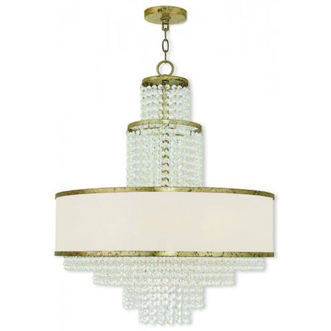 Livex Lighting Prescott 6 Light Winter Gold Chandelier