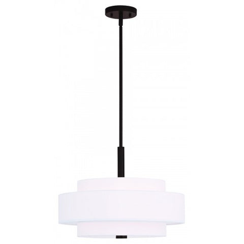 Livex Lighting Meridian  4 Light Bronze Pendant
