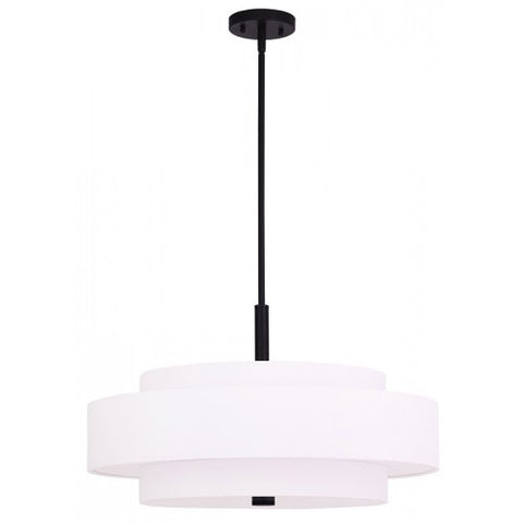 Livex Lighting Meridian  5 Light Bronze Pendant