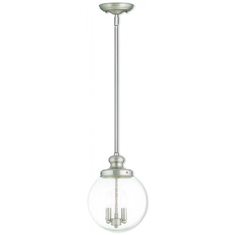 Livex Lighting Northampton 2 Light Brushed Nickel Pendant