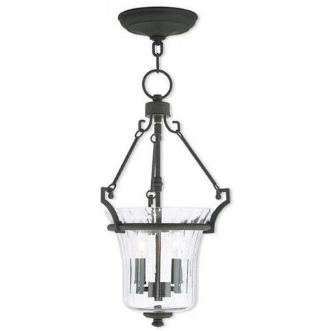 Livex Lighting Cortland 2 Light Antique Brass Pendant