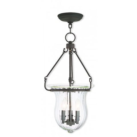 Livex Lighting Andover 3 Light Bronze Pendant