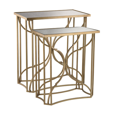 Modern Moorish Scroll Side Tables - Set of 2