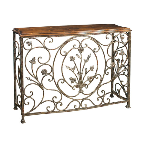 Floral Scroll Console