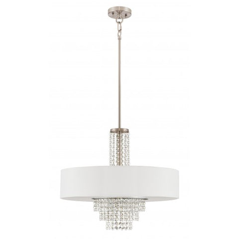 Livex Lighting Carlisle 5 Light Brushed Nickel Chandelier