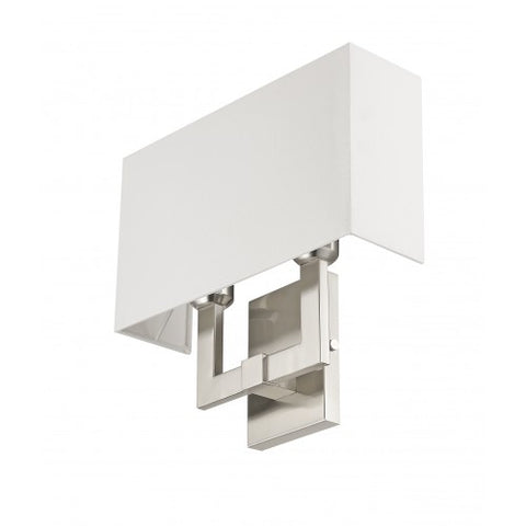 Livex Lighting Hollborn 2 Light Brushed Nickel Wall Sconce