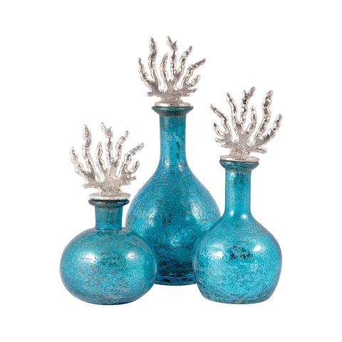 Reef Set of 3 Decanters