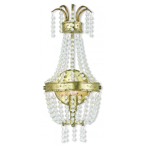 Livex Lighting Valentina 1 Light Winter Gold Wall Sconce