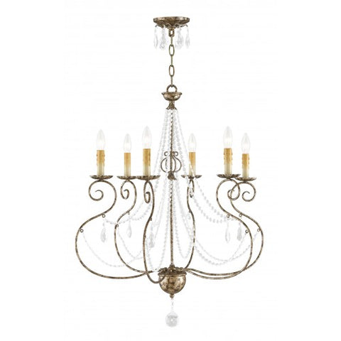 Livex Lighting Isabella 6 Light European Bronze Chandelier