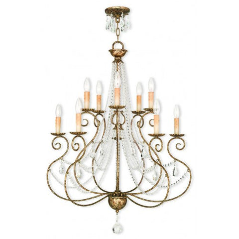 Livex Lighting Isabella 5 Light + 5 Light EB Chandelier