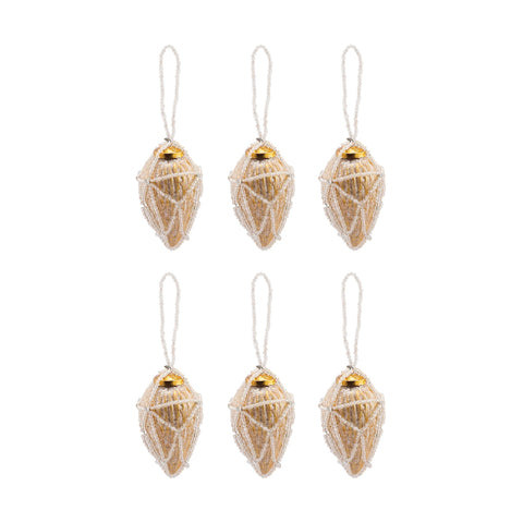 Beaded Ornaments Set - Conical