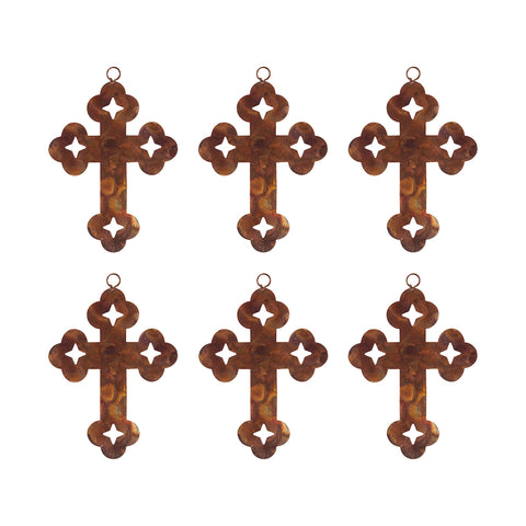Cross Set of 6 Ornaments