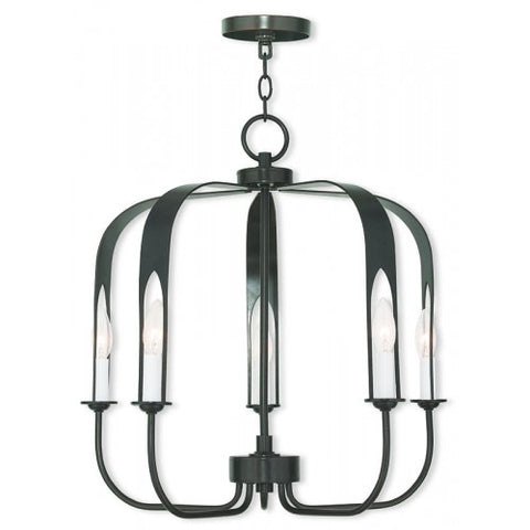 Livex Lighting Addison 5 Light English Bronze Chandelier