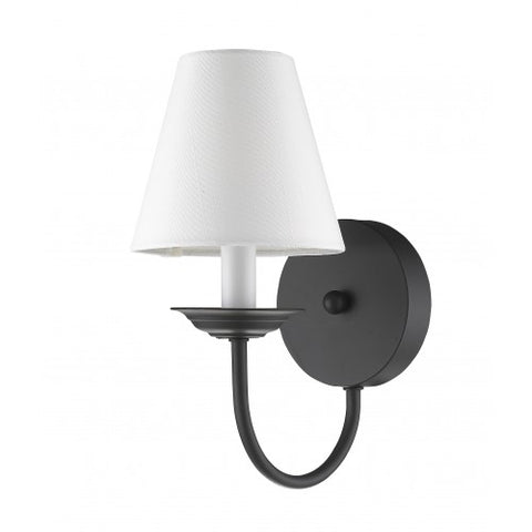 Livex Lighting Mendham 1 Light Black Wall Sconce