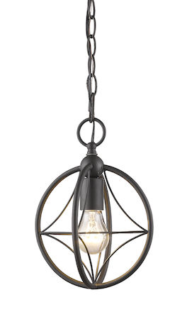 Z-Lite Cortez 1 Light Pendant 452-8BRZ