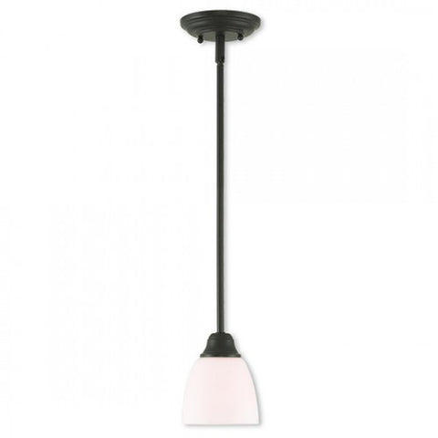 Livex Lighting Somerville 1 Light Bronze Mini Pendant