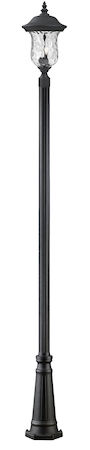Z-Lite Armstrong Outdoor Post Light 533PHM-519P-BK