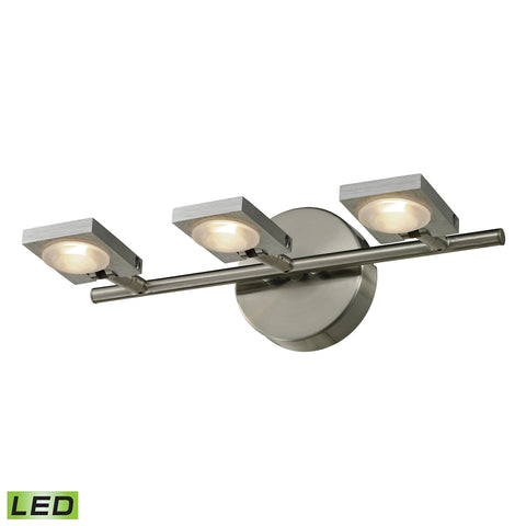Reilly 3 Light Vanity In Brushed Nickel And Brushed Aluminum