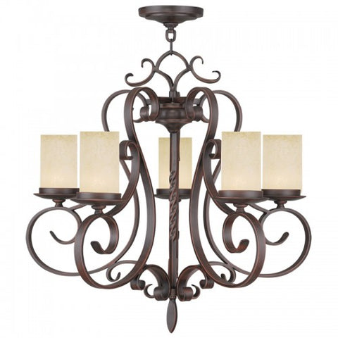 Livex Lighting Millburn Manor 5 Light Imperial Bronze Chandelier