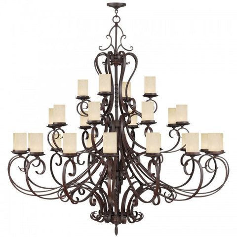 Livex Lighting Millburn Manor 28 Light Imperial Bronze Chandelier