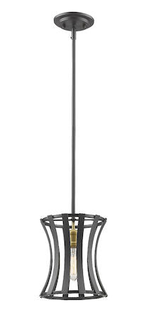 Z-Lite Geist 1 Light Mini Pendant 446MP8-BZGD