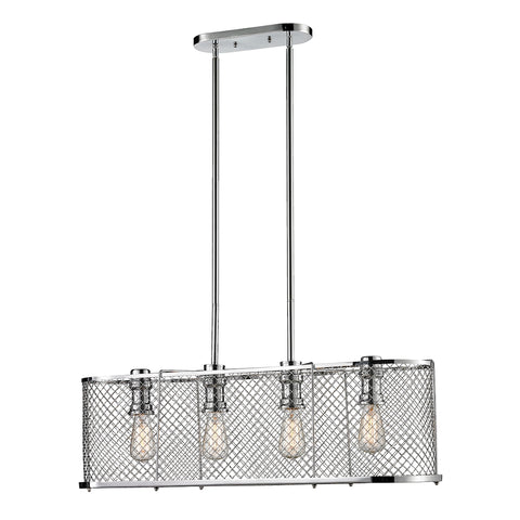 Brisbane 4 Light Chandelier In Polished Chrome