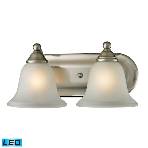 Shelburne 2 Light LED Vanity In Brushed Nickel
