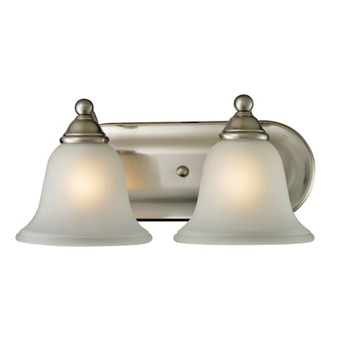 Shelburne 2 Light Vanity In Brushed Nickel