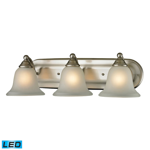 Shelburne 3 Light LED Vanity In Brushed Nickel