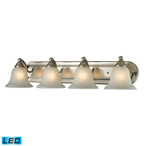 Shelburne 4 Light LED Vanity In Brushed Nickel