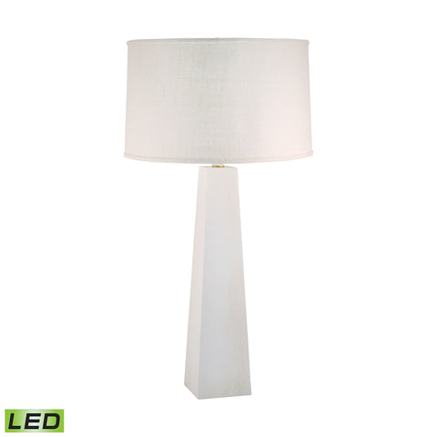 Grand Pyramid LED Table Lamp In White Wash