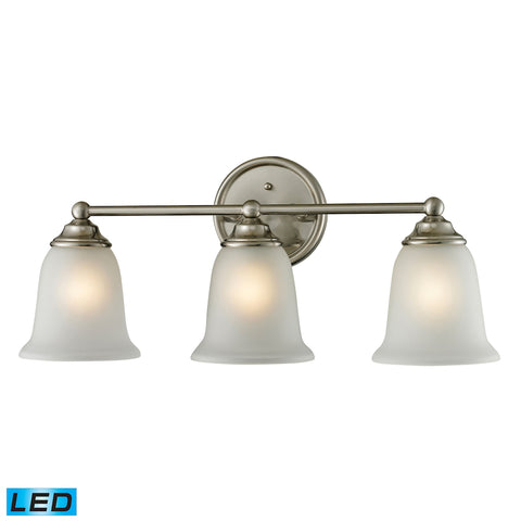 Sudbury 3 Light LED Vanity In Brushed Nickel