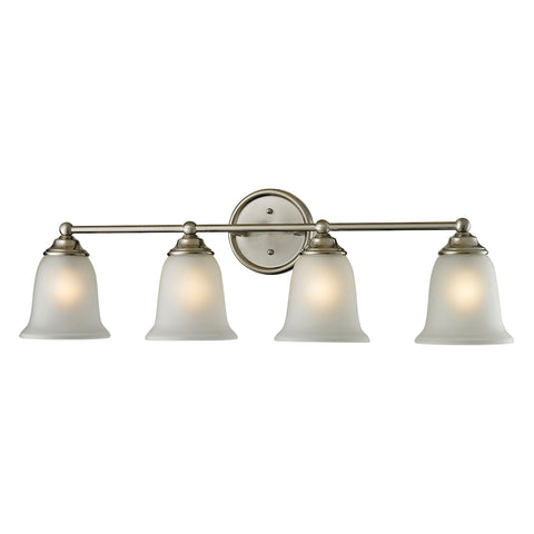 Sudbury 4 Light Vanity In Brushed Nickel