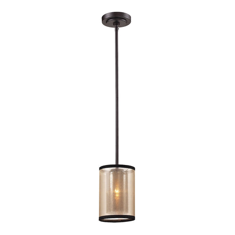 Diffusion 1 Light Mini Pendant In Oil Rubbed Bronze