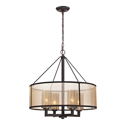 Diffusion 4 Light Chandelier In Oil Rubbed Bronze