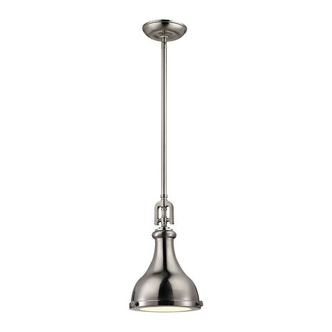 Rutherford 1 Light Pendant In Brushed Nickel