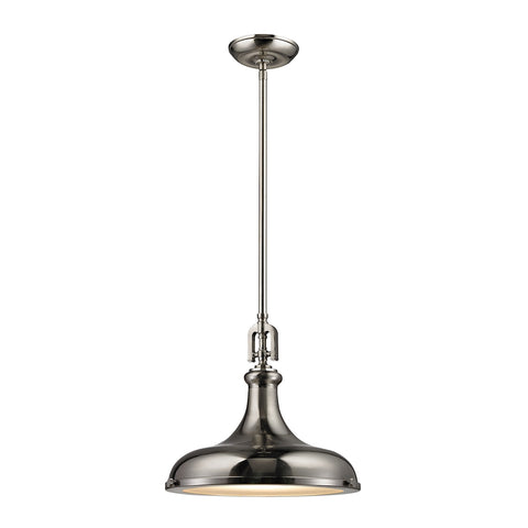 Rutherford 1 Light Pendant In Brushed Nickel