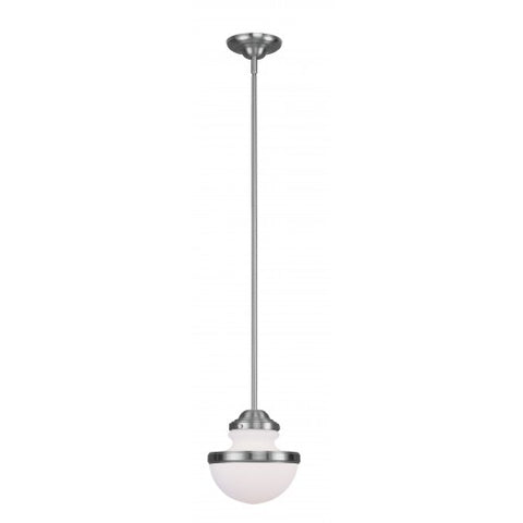 Livex Lighting Oldwick 1 Light Brushed Nickel Pendant