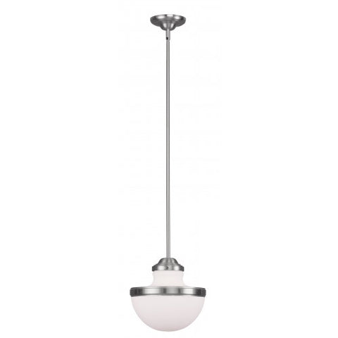 Livex Lighting Oldwick 1 Light Brushed Nickel Pendant
