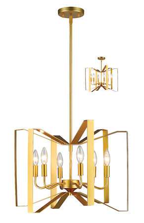 Z-Lite Marsala 6 Light Pendant 4000P-PMG