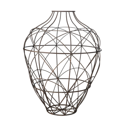 Wire Vessel In Russet - Small