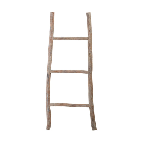 Wood White Washed Ladder - Small