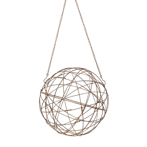 Aged Iron Wire Sphere - Small