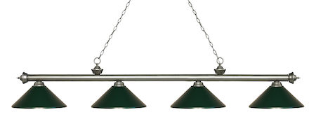 Z-Lite Riviera 4 Light Island/Billiard Light 200-4AS-MDG
