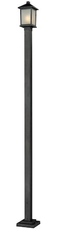 Z-Lite Holbrook Outdoor Post Light 537PHM-536P-BK